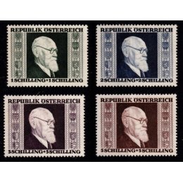 1945 - Østri g - AFA 670-73 - Komplet sæt - Postfrisk.